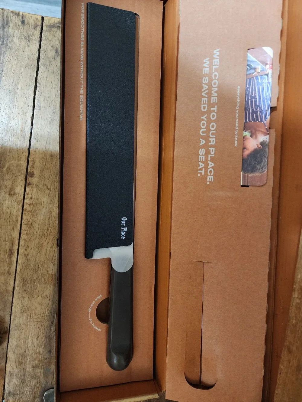 Ourplace 9in Serrated Slicing Knife Char
